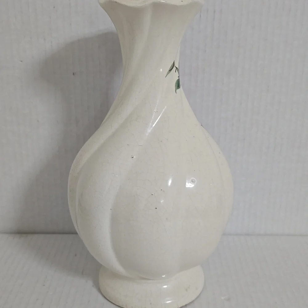 Vintage Clinchfield Pottery  Large Floral Ceramic Vase